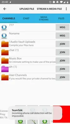 TeamTalk android App screenshot 1